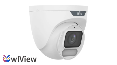 IP კამერა - 4მპ, 2.8მმ, Turret, UMD, Mic, SD,  ColorHunter, Wise-ISP, Uniview